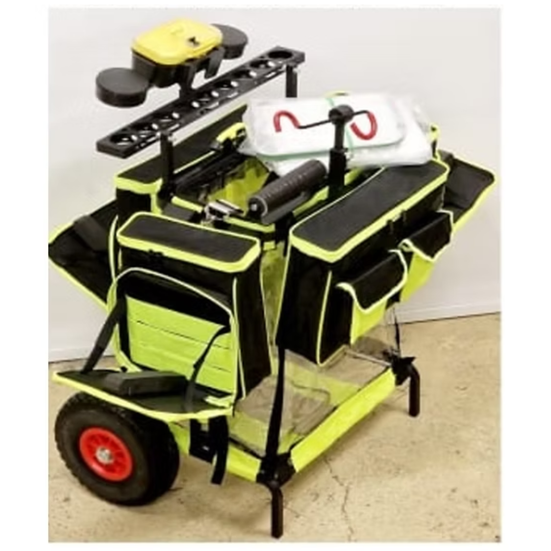 Carrello portapesci trota lago Master cristal con borse setacc completo
