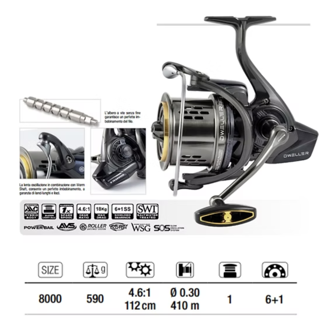 Trabucco mulinello DWELLER surf 8000