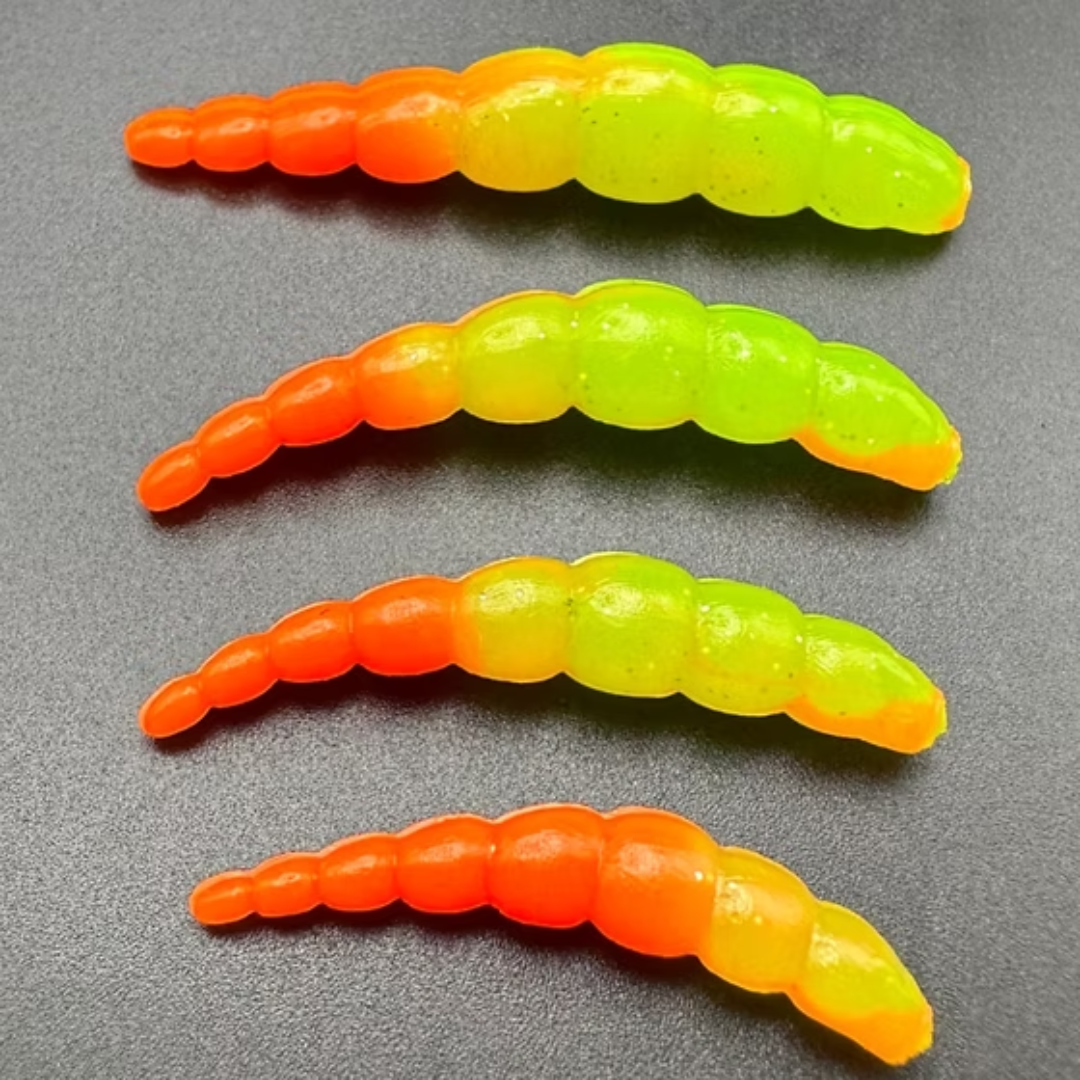BeeMag Bicolor (Verde light/Arancio) col.17 esca siliconica