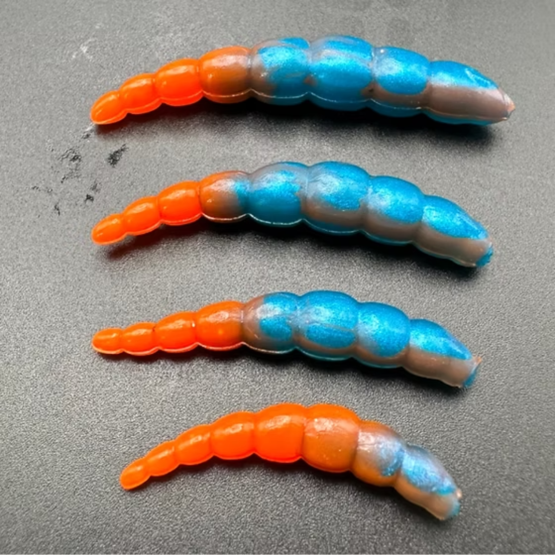 BeeMag Bicolor (Blu tempest/Arancio) col.16 esca siliconica