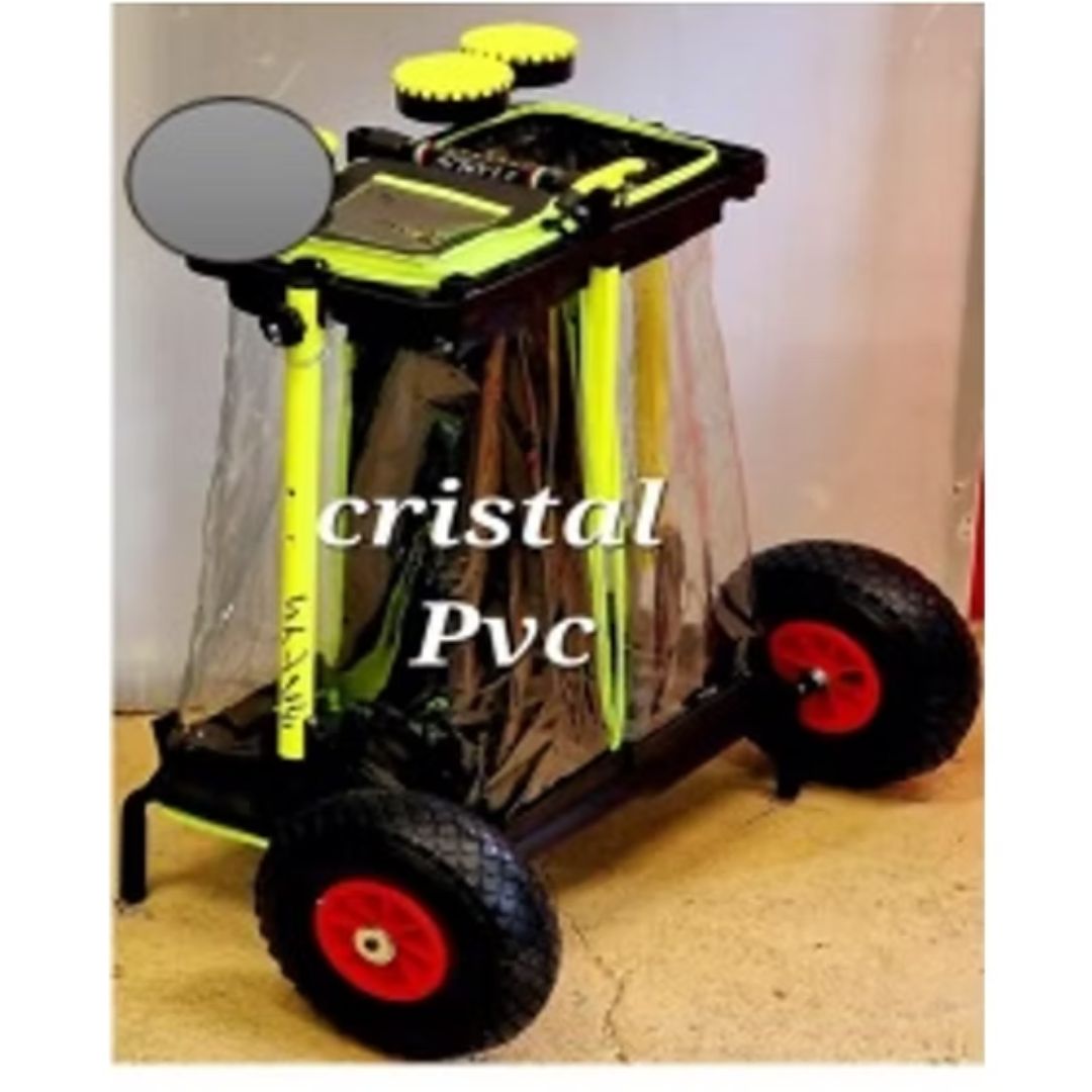 Carrello porta pesci Doppio pozzetto cristal + pvc