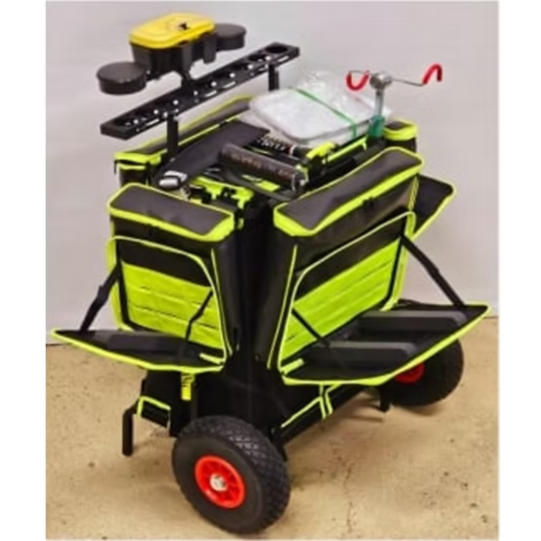 Carrello portapesci trota lago doppio pozzetto pvc completo