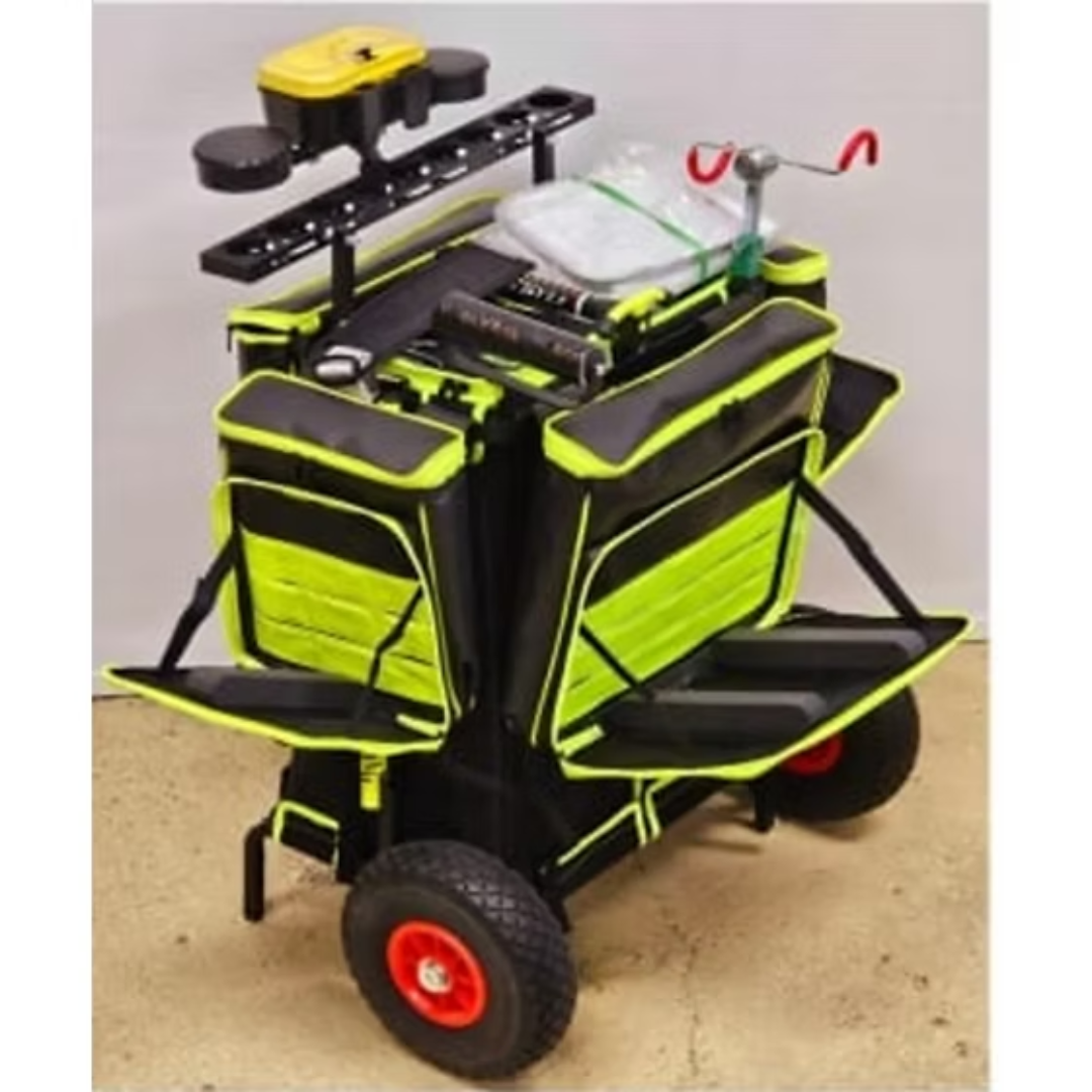 Carrello portapesci trota lago doppio pozzetto retax completo